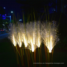 Sistema de iluminación de fibra óptica de caña al aire libre